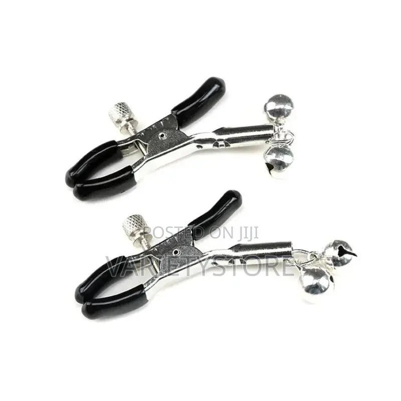 2 PCS Nipple Clamps Metal Adjustable Breast Clip Sex Toy