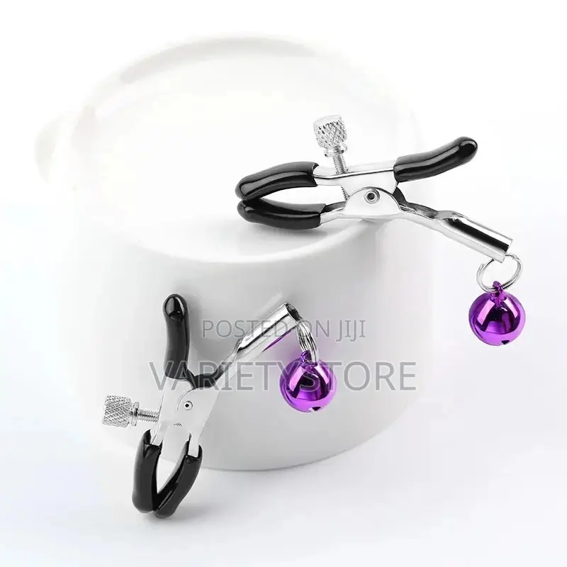 2 PCS Nipple Clamps Metal Adjustable Breast Clip Sex Toy