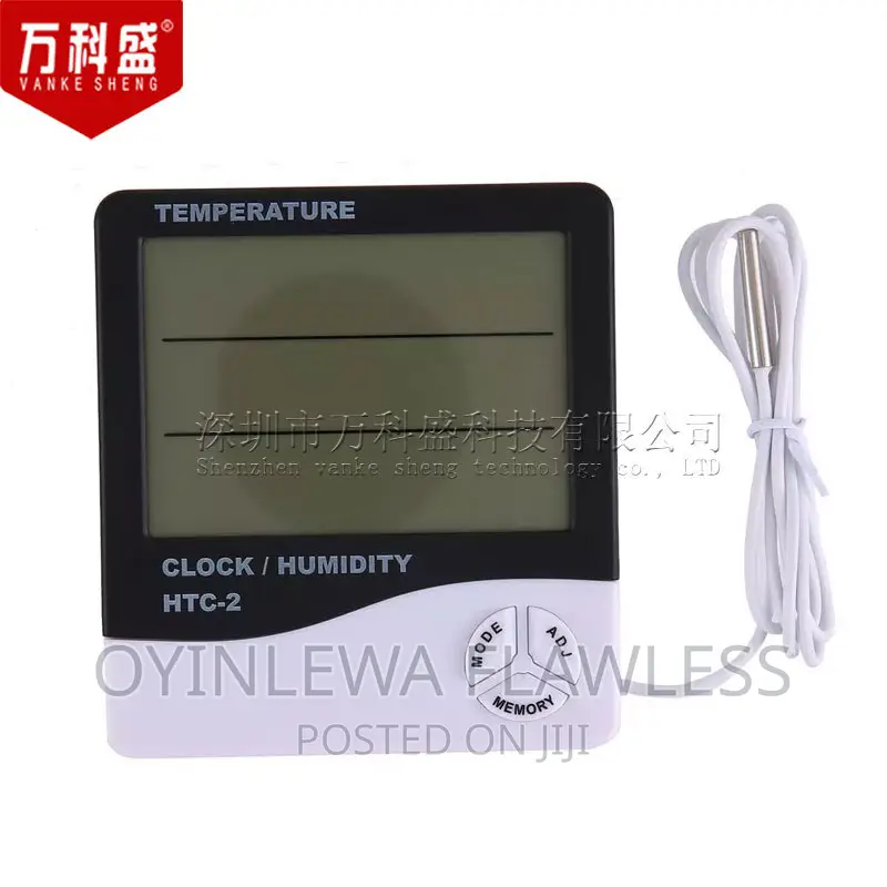 HTC2 Lash Indoor Dual Display LCD Humidity Temperature Clock