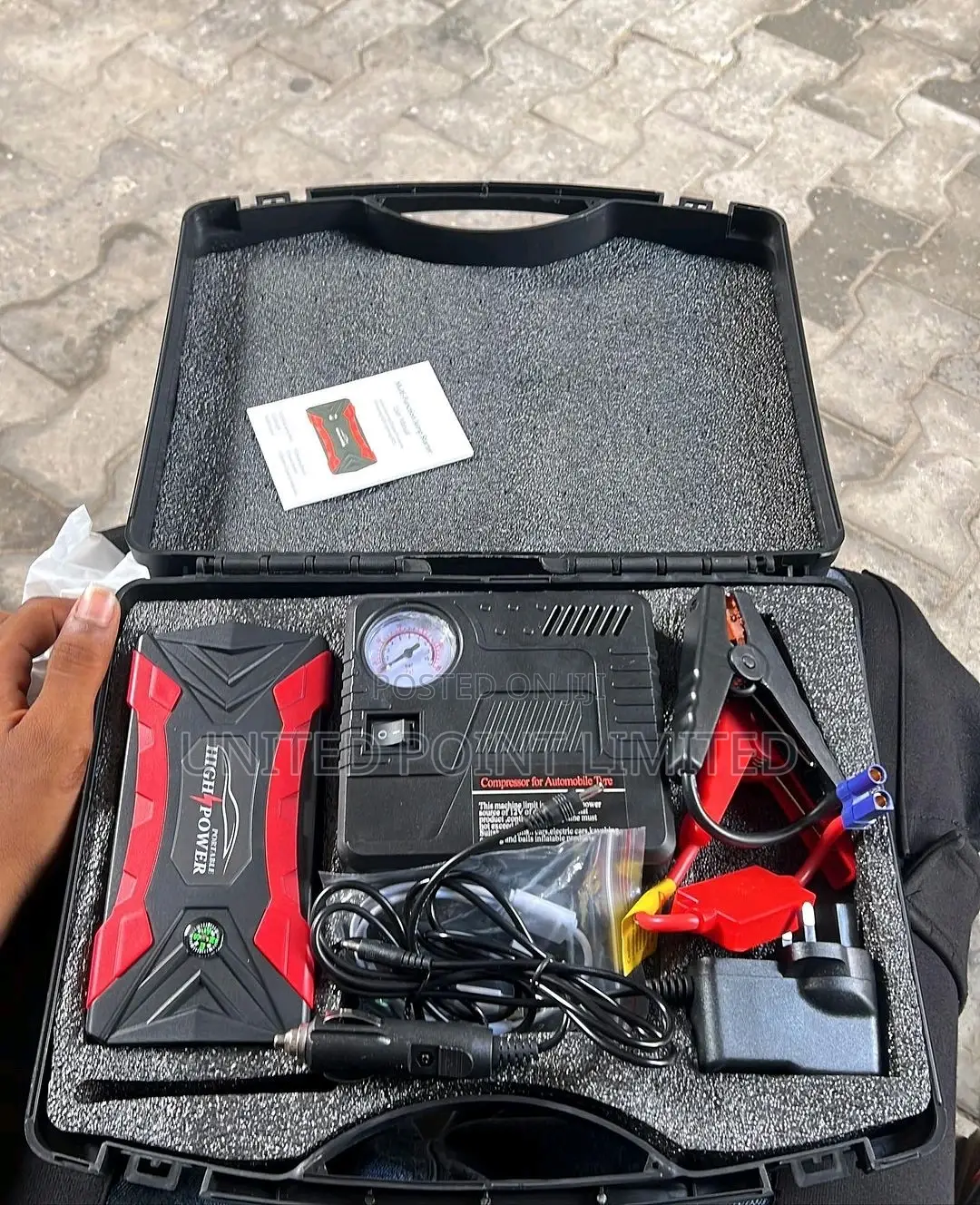 Jump Start Power Bank With Tire Air Compressor Ph 99800