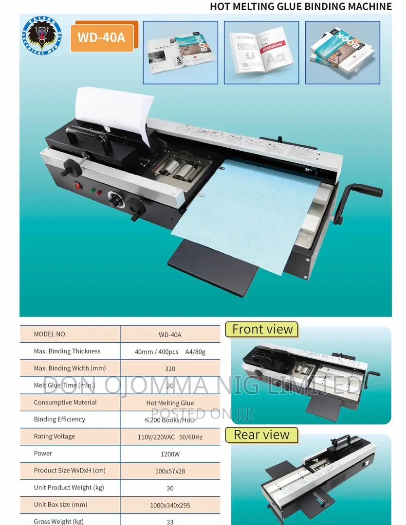 Desktop Hot Melt Glue Binding Machine