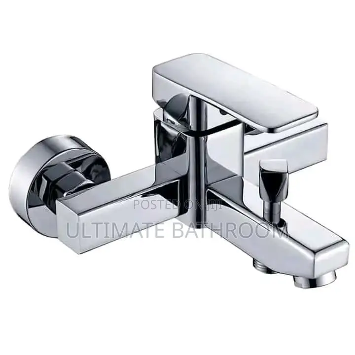 Square Chrome Bathroom Mixer Shower