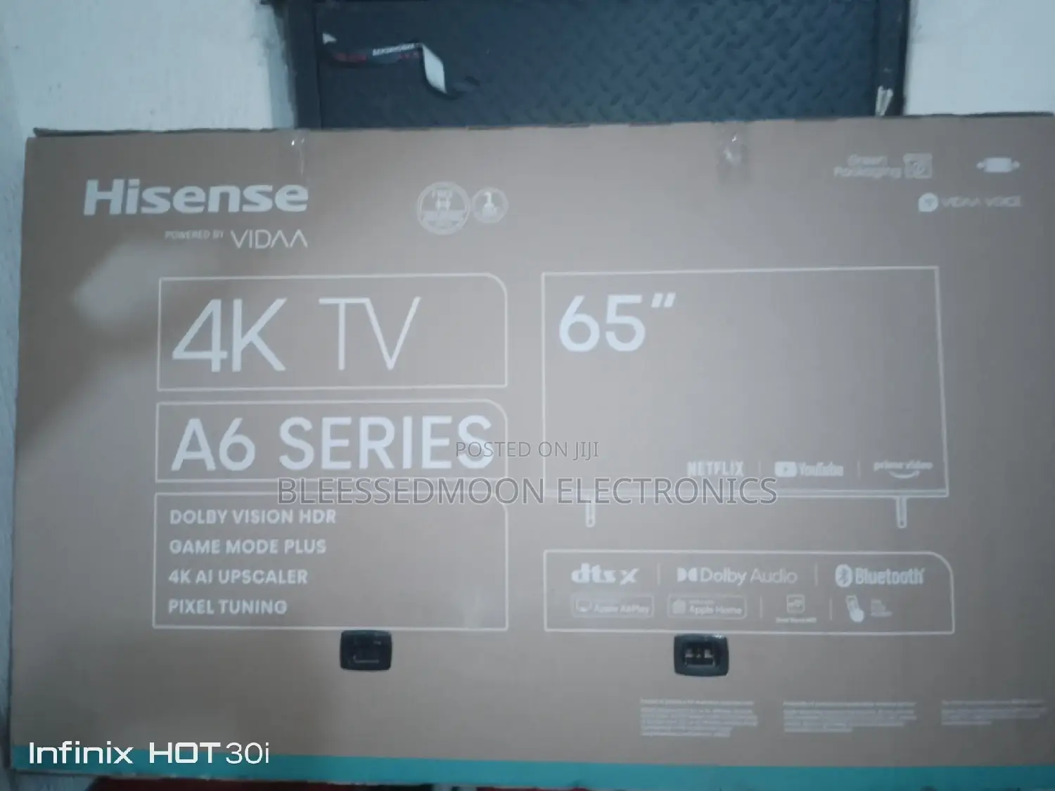 Hisense Smart Television 65 in A6 Series Frameless Body
