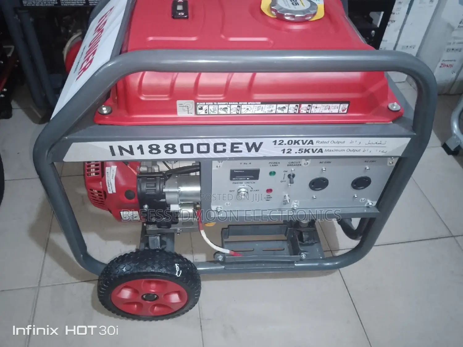 I Power Japan Standard Cooper Coil Genrator 12.5kva 3 Yrs W
