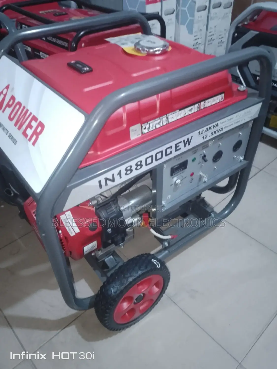 I Power Japan Standard Cooper Coil Genrator 12.5kva 3 Yrs W