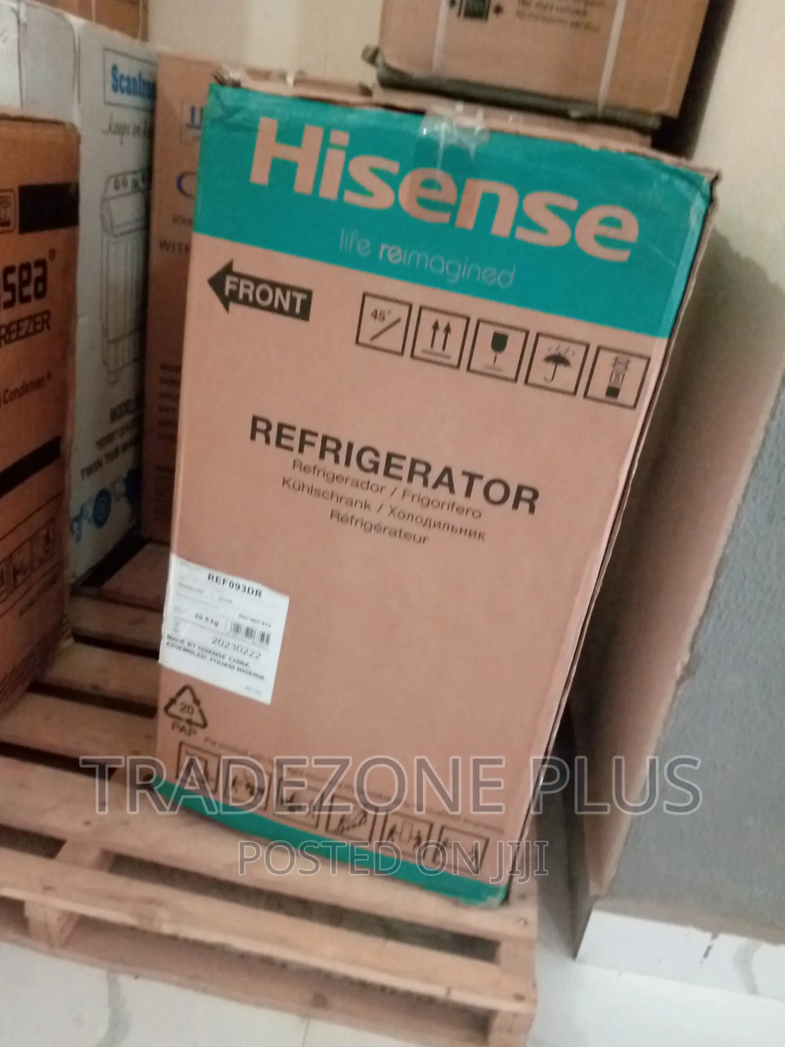 Brand New Hisense Single Door Refrigerator-90l(Ref093dr)