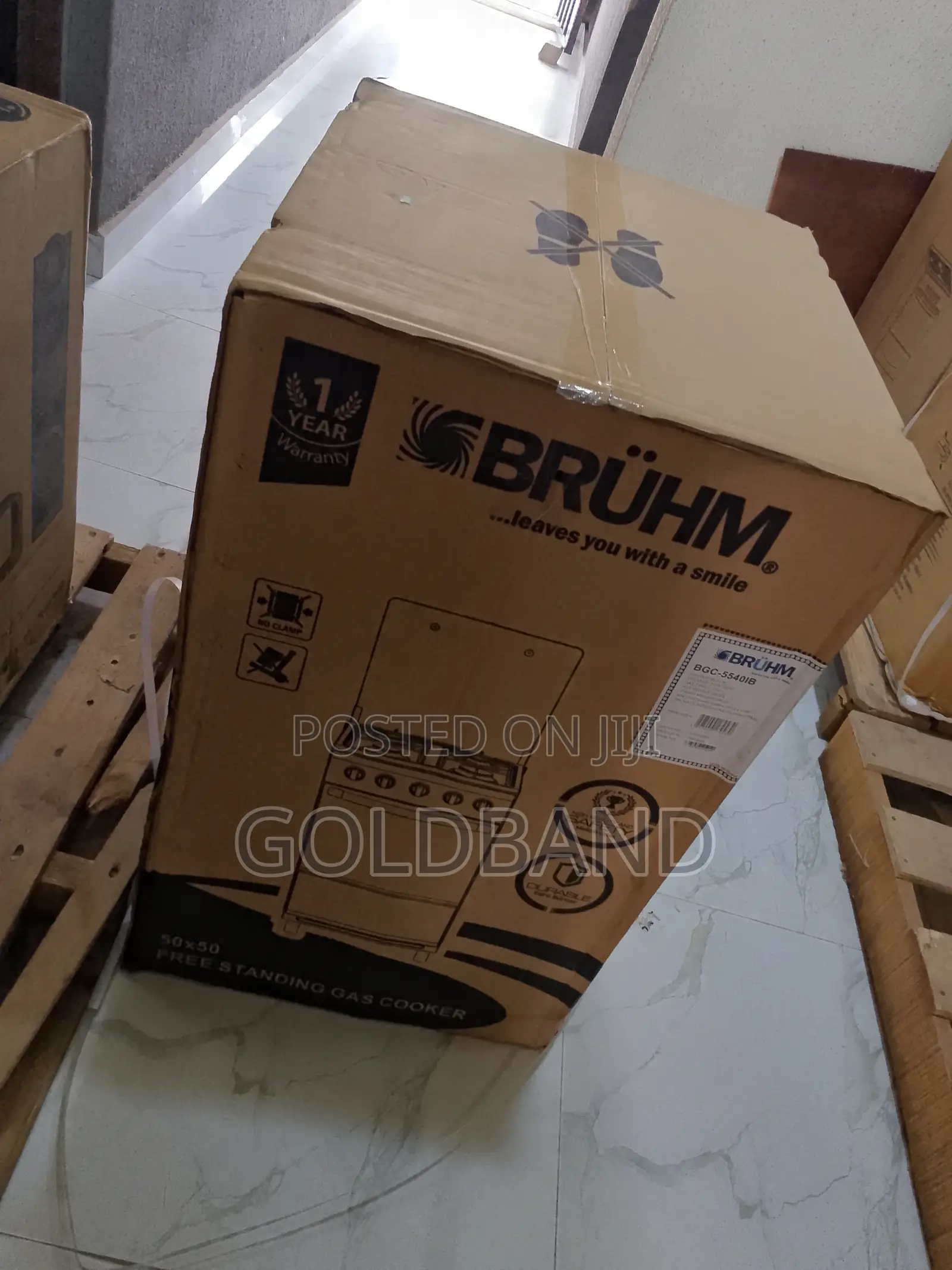 Bruhm BGC-5540ib 4 Gas Burner Cooker- For Baking Cooking
