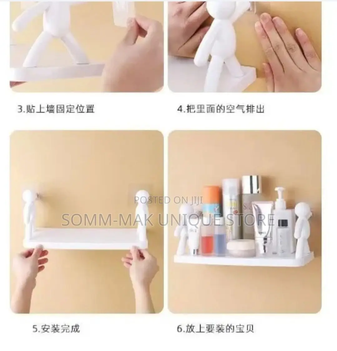 Humanoid Multifunction Bathroom /Kitchen Storage Rack - 2pcs