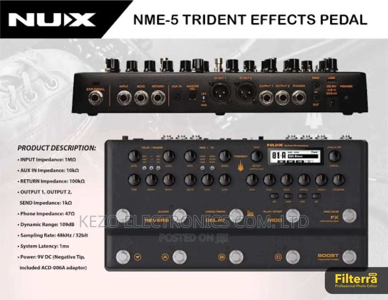 Nux NME-5 Trident Guitar Pedal