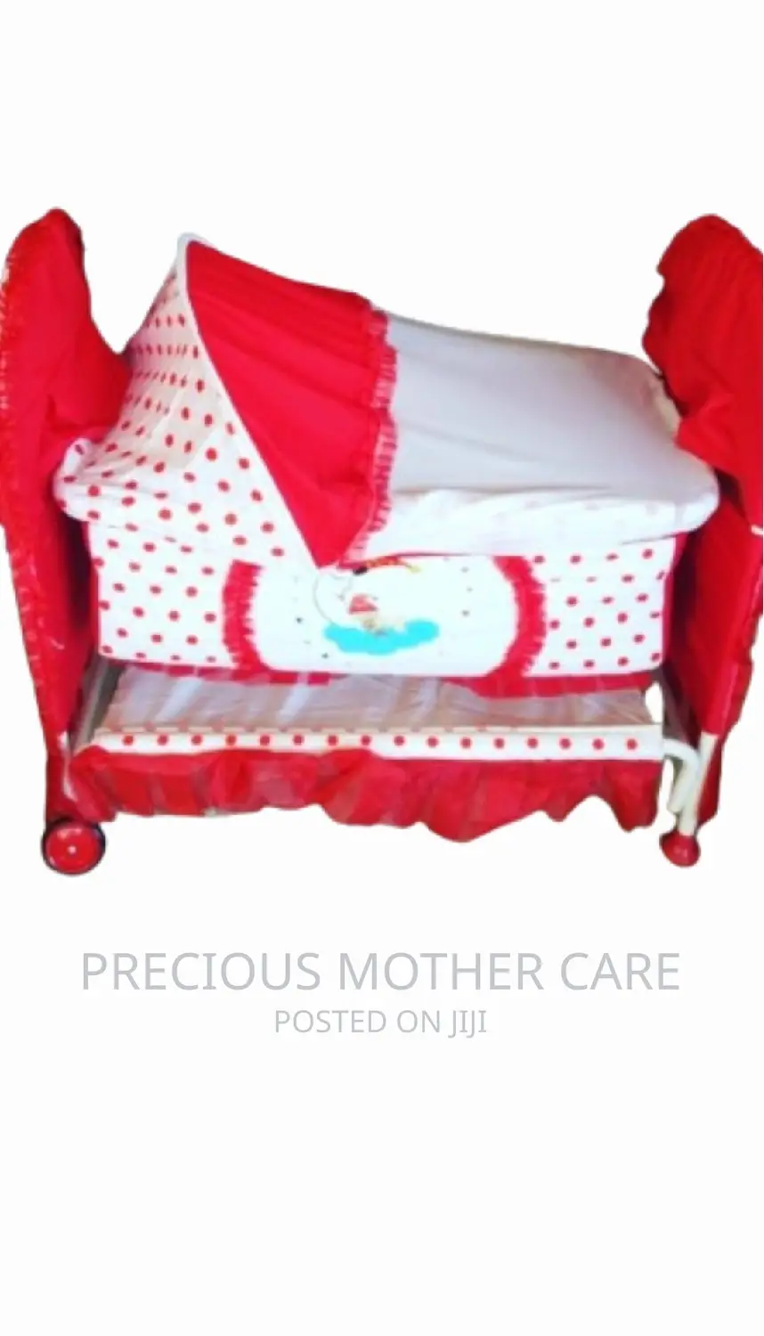 Baby Cot With Storage and Mosquitoes Net