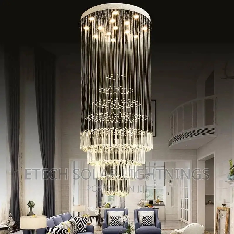 New Luxury L E D Staircase ,Duplex Dropping Chandelier Light