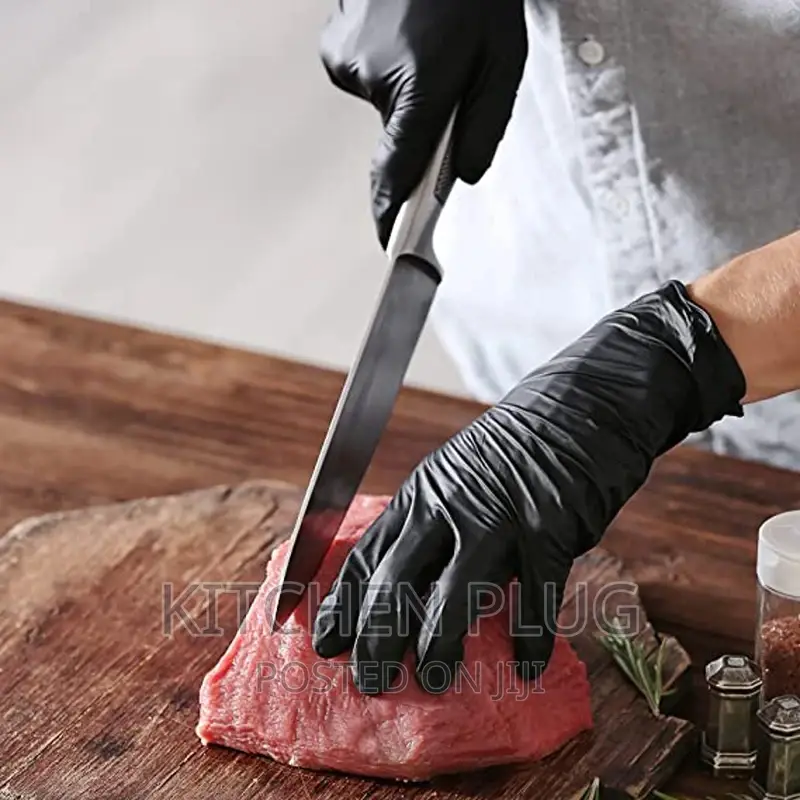 GRADE a Black Disposable Gloves 『 100 PCS 』
