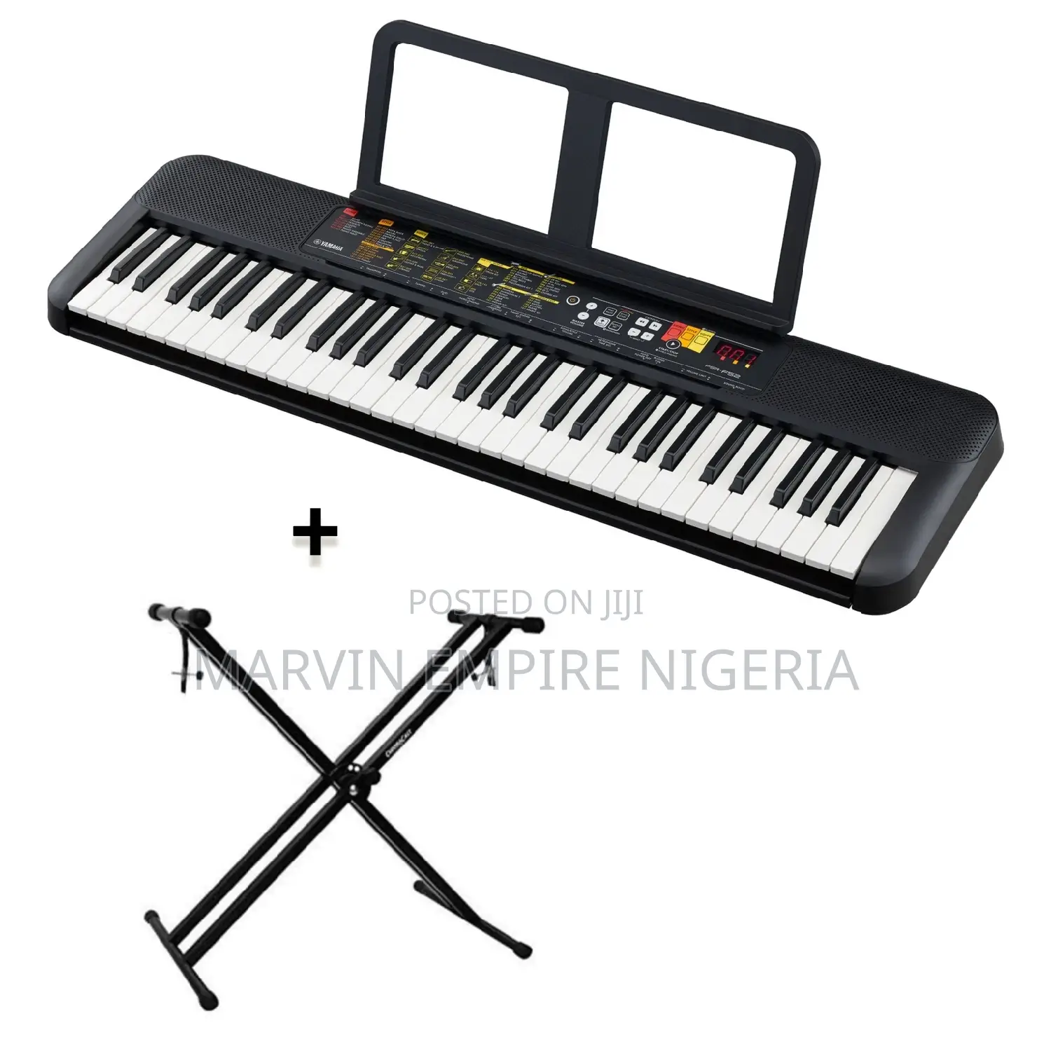 Yamaha PSR-F52 Keyboard 5 Octaves_ 61 Keys With Stand