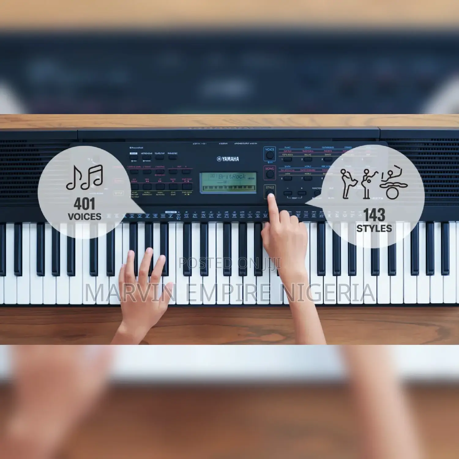 Yamaha PSR-E273 Keyboard 5 Octaves_ 61 Keys With Stand