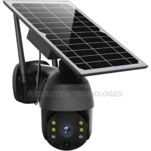 Ubox 360° PTZ Solar Powered Surveillance Hd Camera - Black
