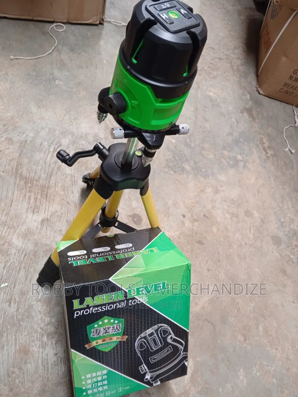 Tiler Green Light 5 Line Laser Level 360 Rotary Laser Line