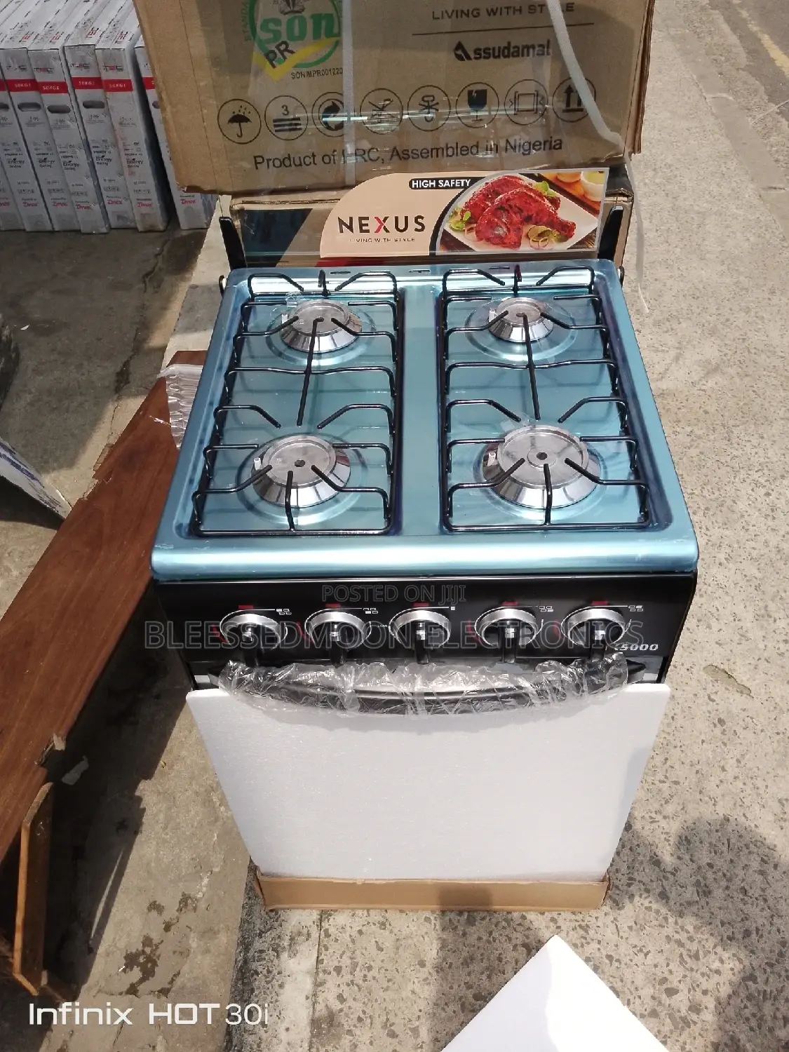 Nexus Standing Cooker 4b Automatic Ignition