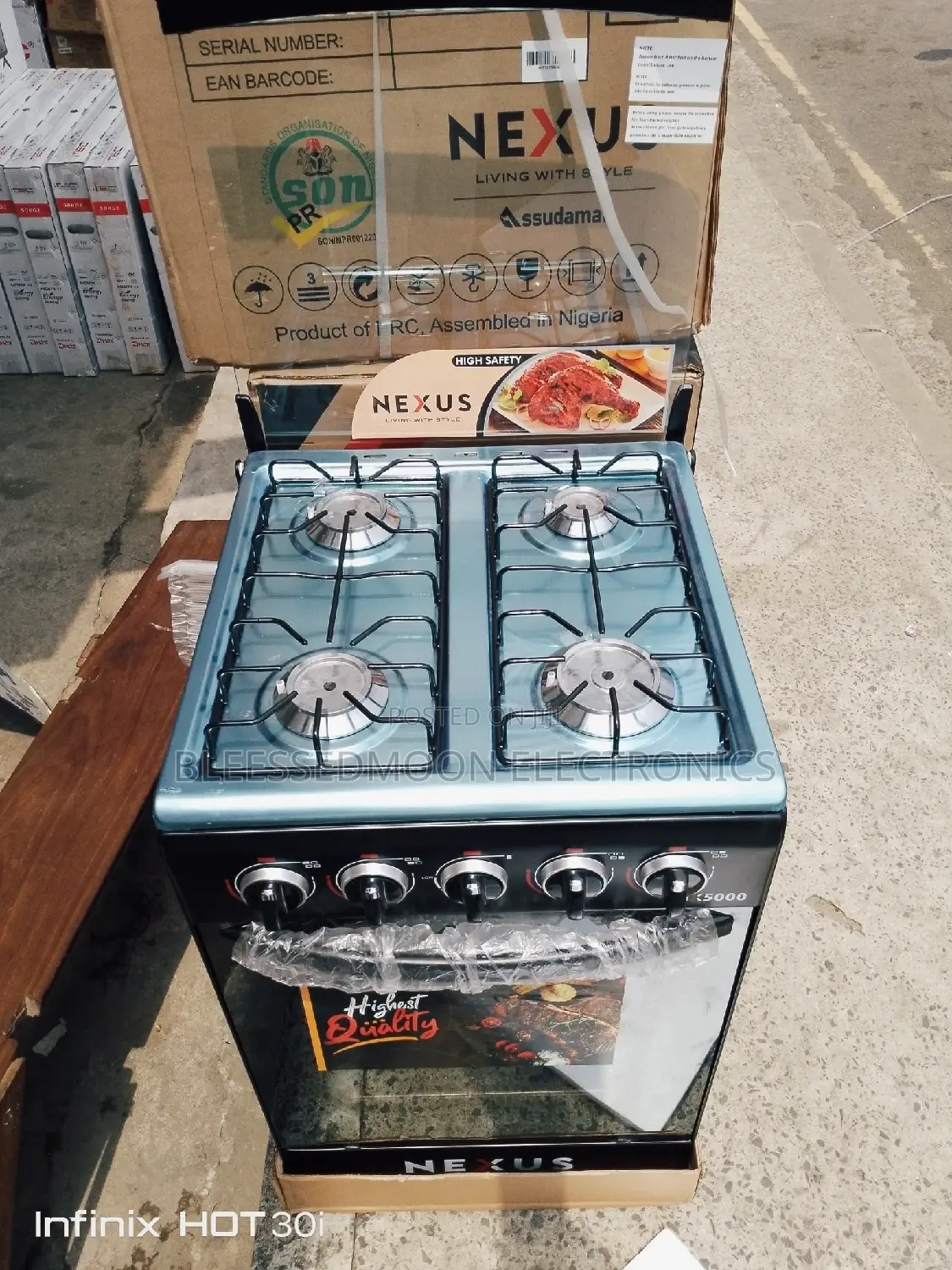Nexus Standing Cooker 4b Automatic Ignition