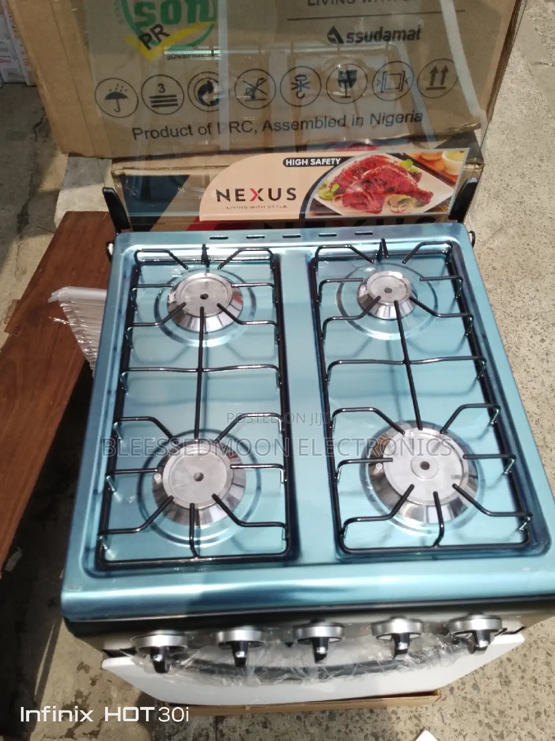 Nexus Standing Cooker 4b Automatic Ignition
