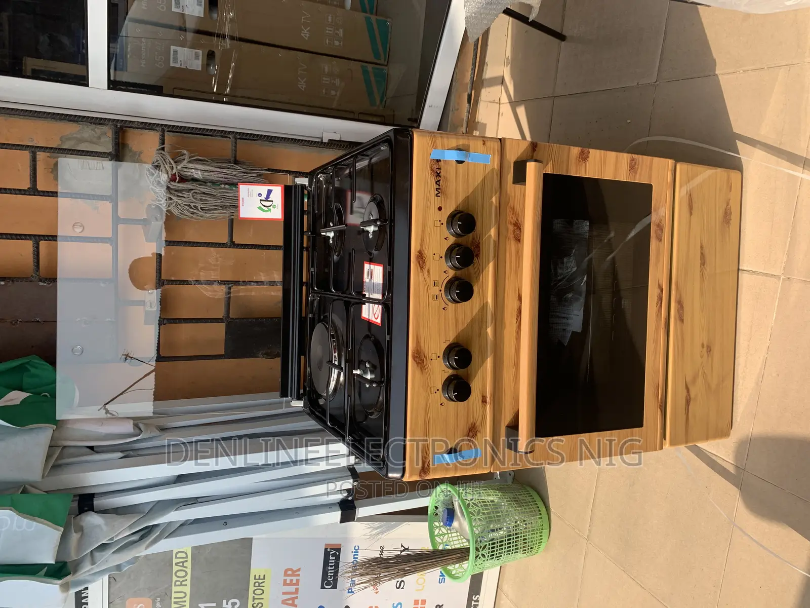 Maxi 60×60 3+1 Wood Gas Cooker and Oven Grill .