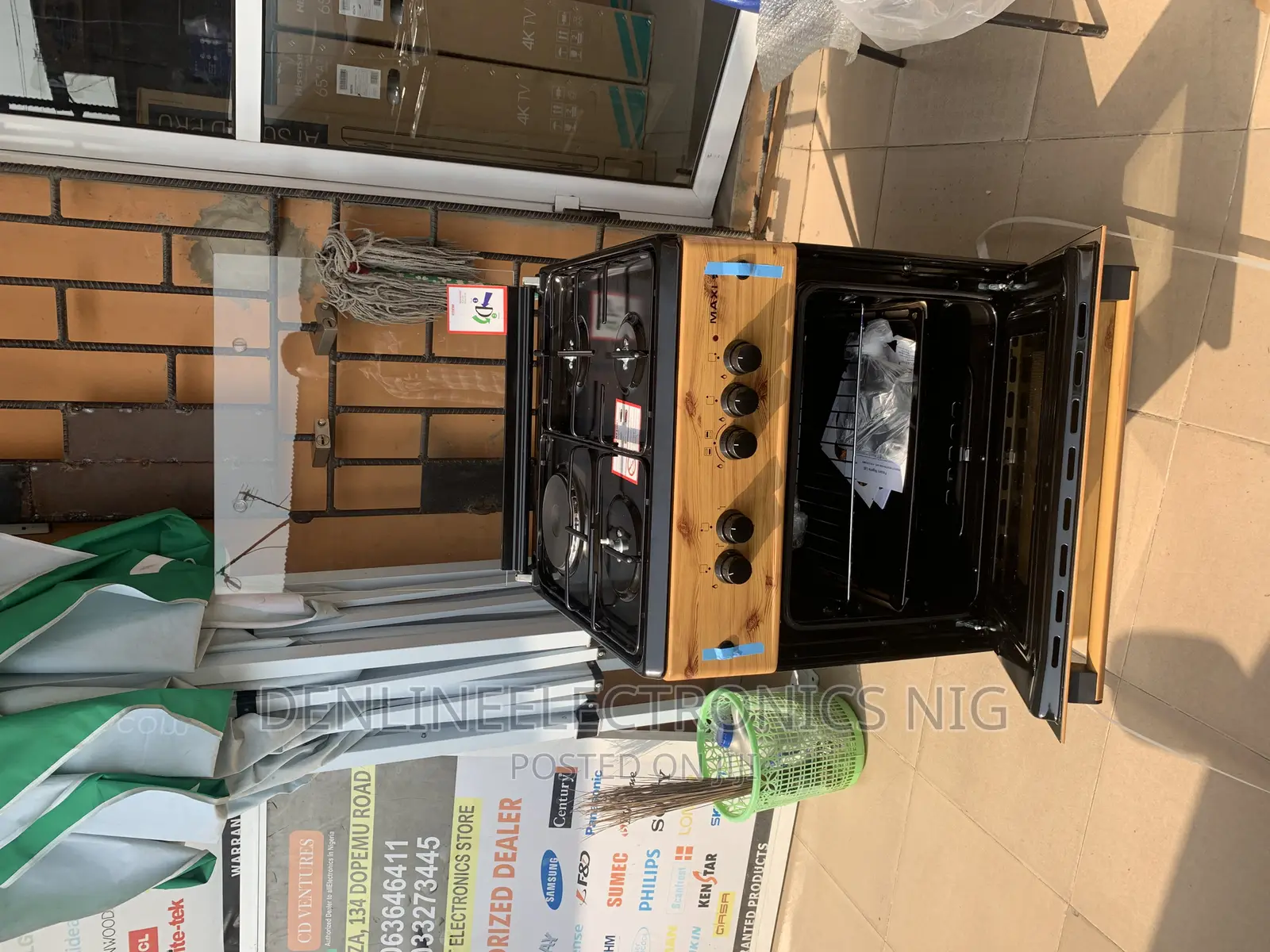 Maxi 60×60 3+1 Wood Gas Cooker and Oven Grill .