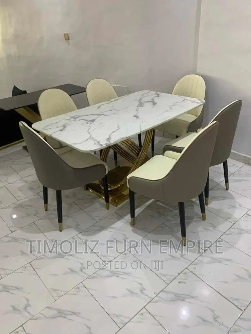 6 Seaters Luxury Marble Dining Set