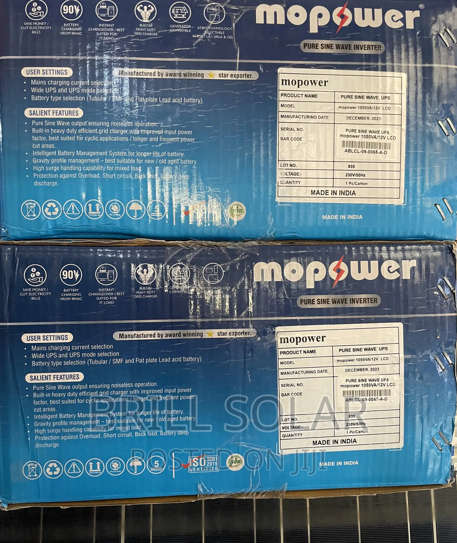 1KVA, 12V Mopower Pure Sine Wave Inverter
