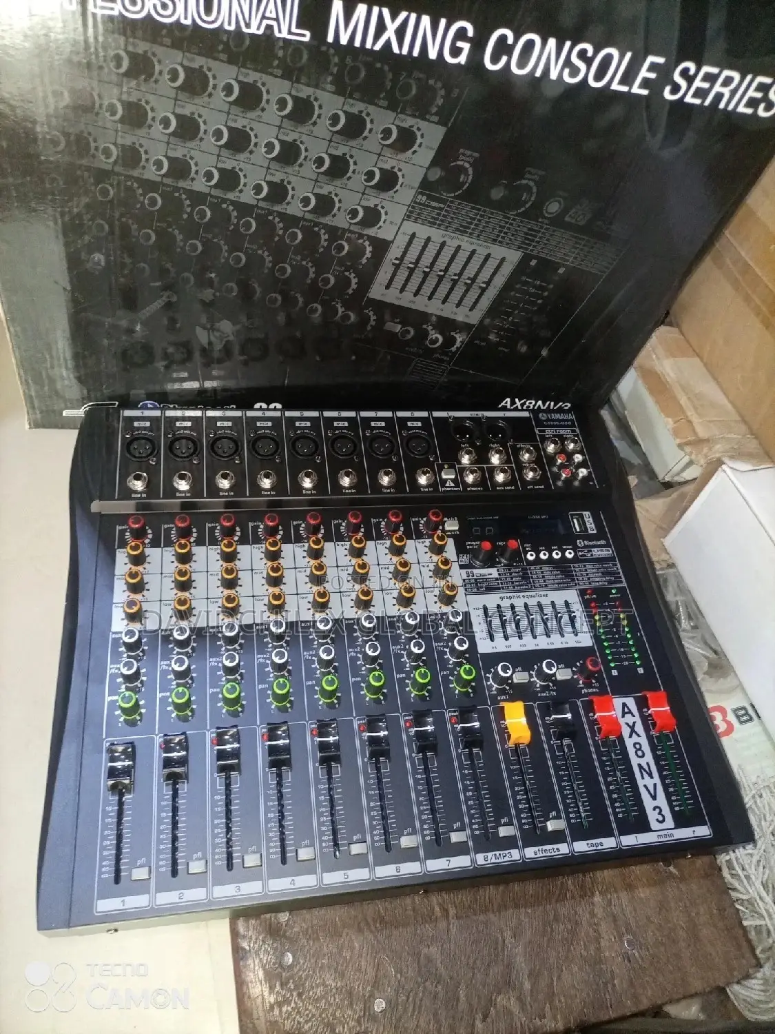 8channel Yamaha Flat Mixer Ct-80s USB