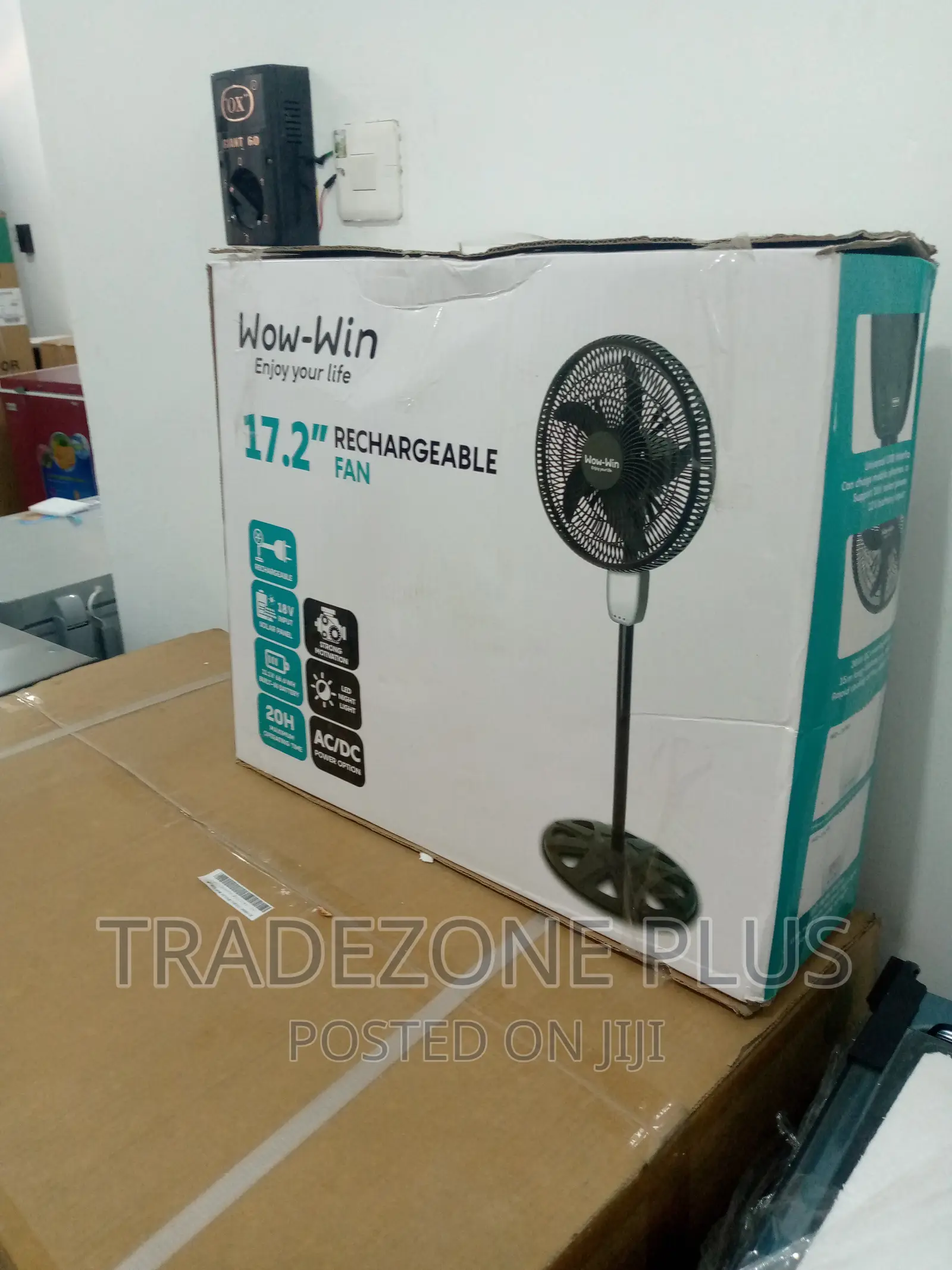 Best Selling Wow Win 17.2 Rechargeable Fan 