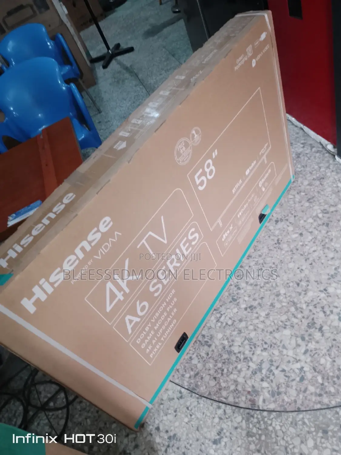 Hisense Television Smart 55 Inches Flameless Body 3yrs W