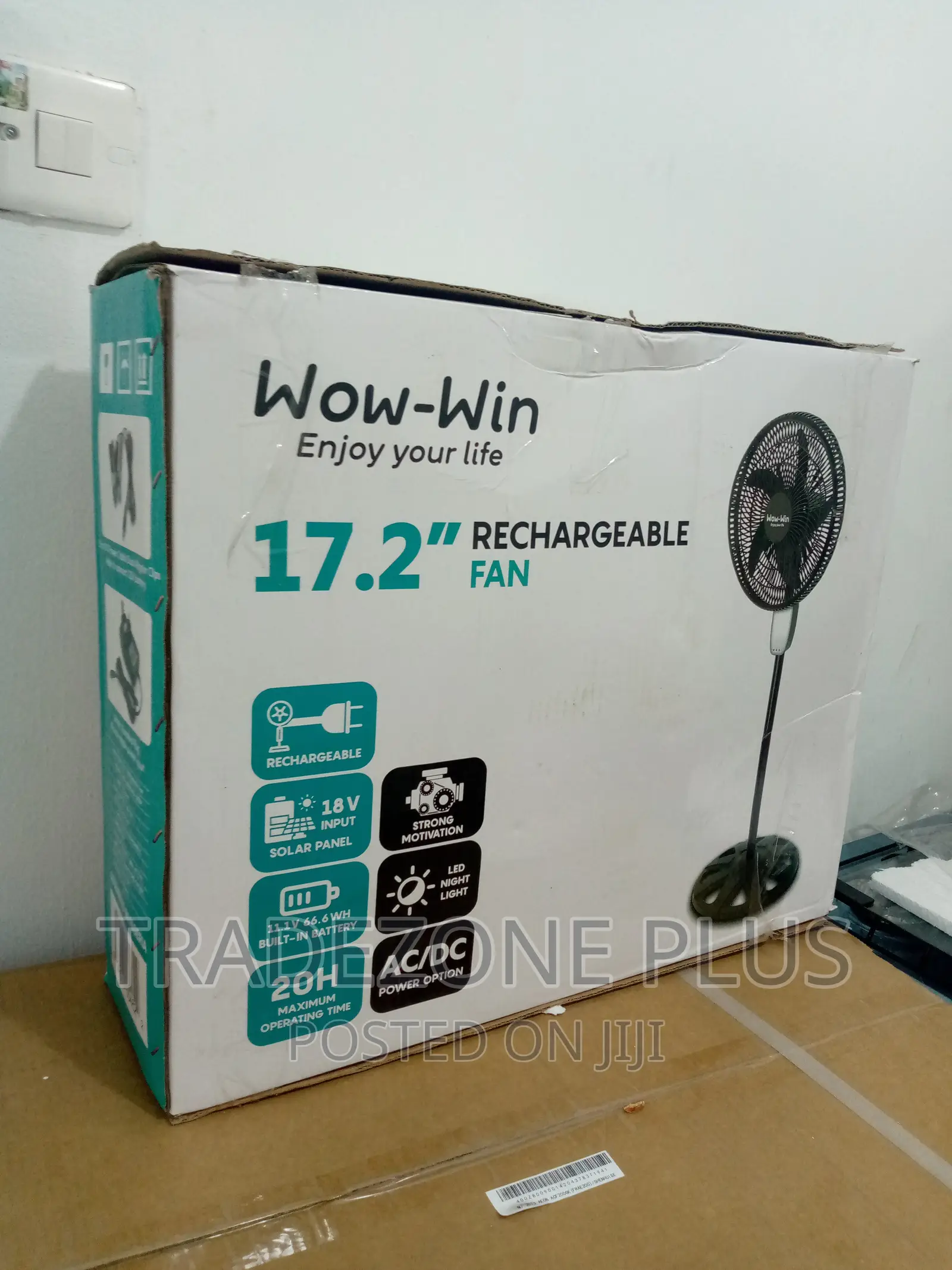Best 17.2 Wow Win Solar Energy Standing Fan