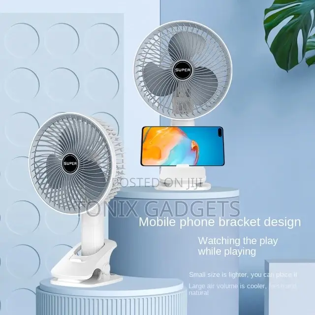 Konfulon Handheld Clip-on Desk Fan - Multiple Mode of Use