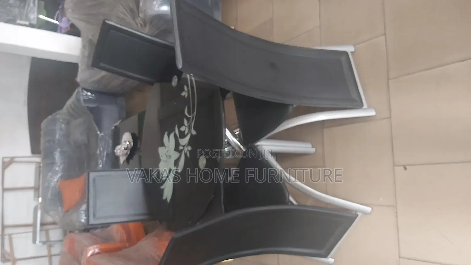 4 Seater Glass Dining Top Table