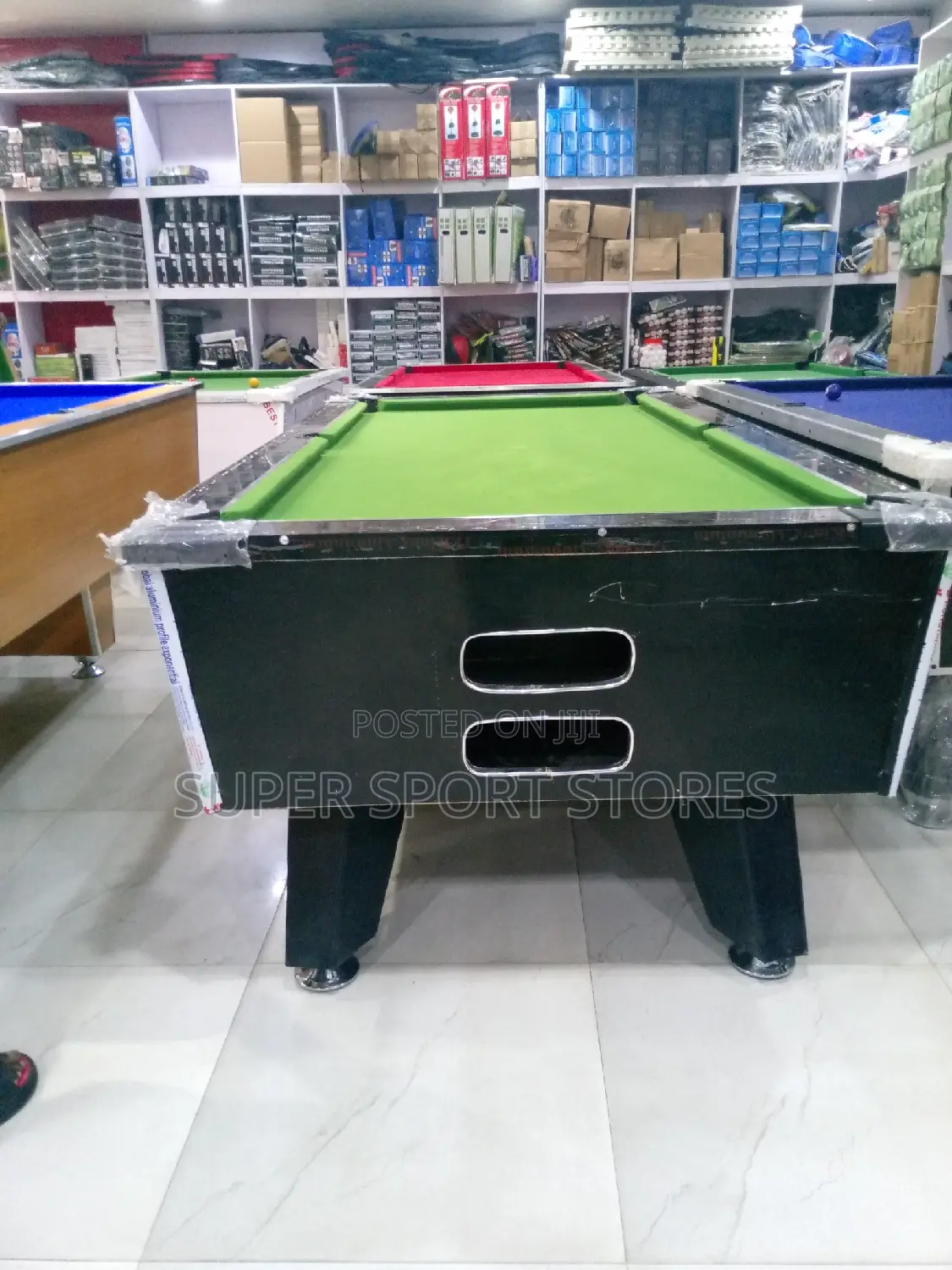Black Gloss Marble And Coin Snooker Board