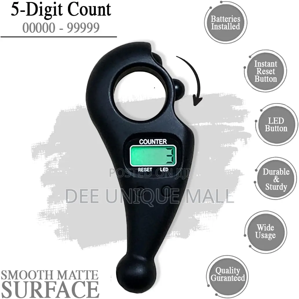 Rotating Beads Islamic Digital,Zikr Counter With LED Light