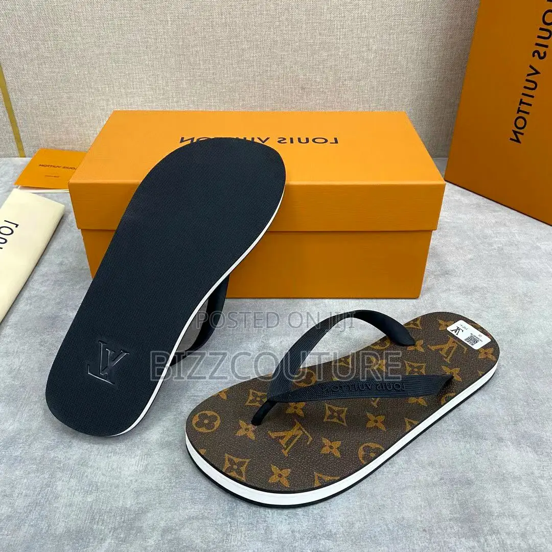 Original LOUIS VUITTON Slippers Available in Store