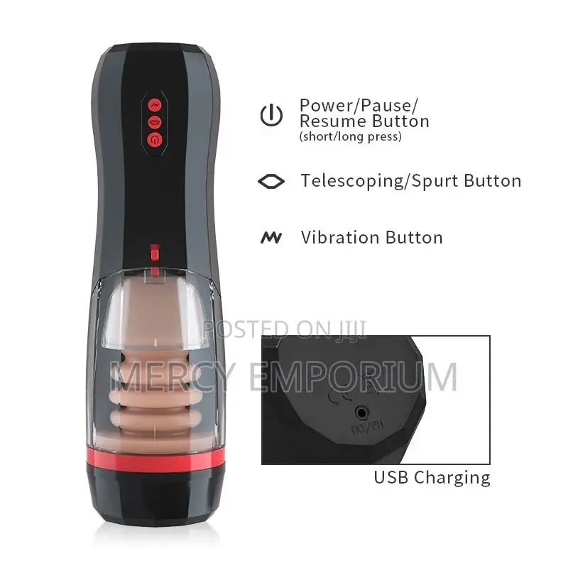 Masturbation Cup Automatic 5 Thrusting 10 Vibrating Vocable