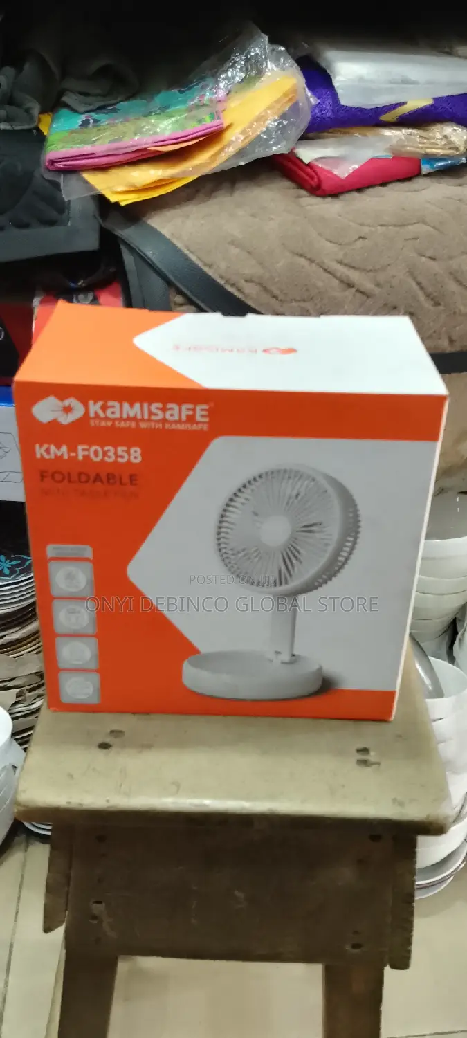Kamisafe Foldable Rechargeable Table Fan