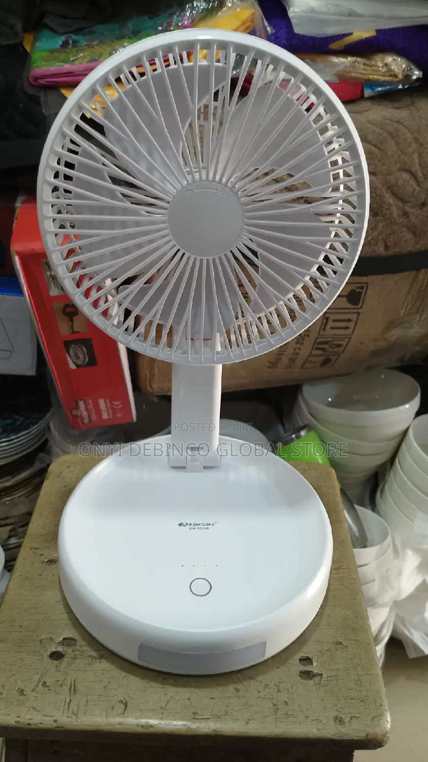 Kamisafe Foldable Rechargeable Table Fan