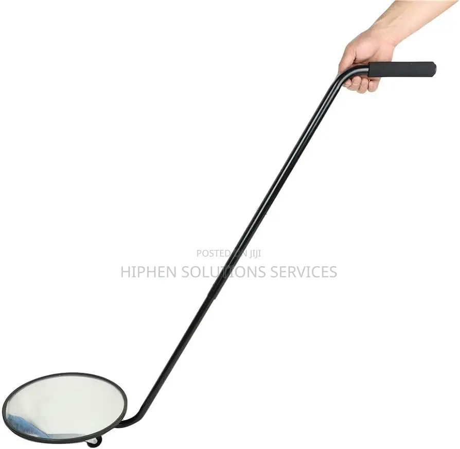 Under Vehicle Inspection Mirror - 12-inch Diameter Security