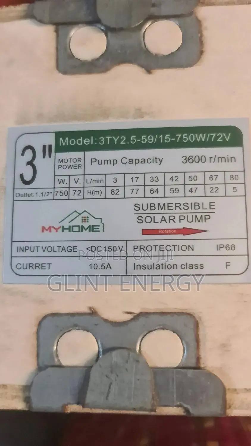 1HP DC Water Pump, Myhome