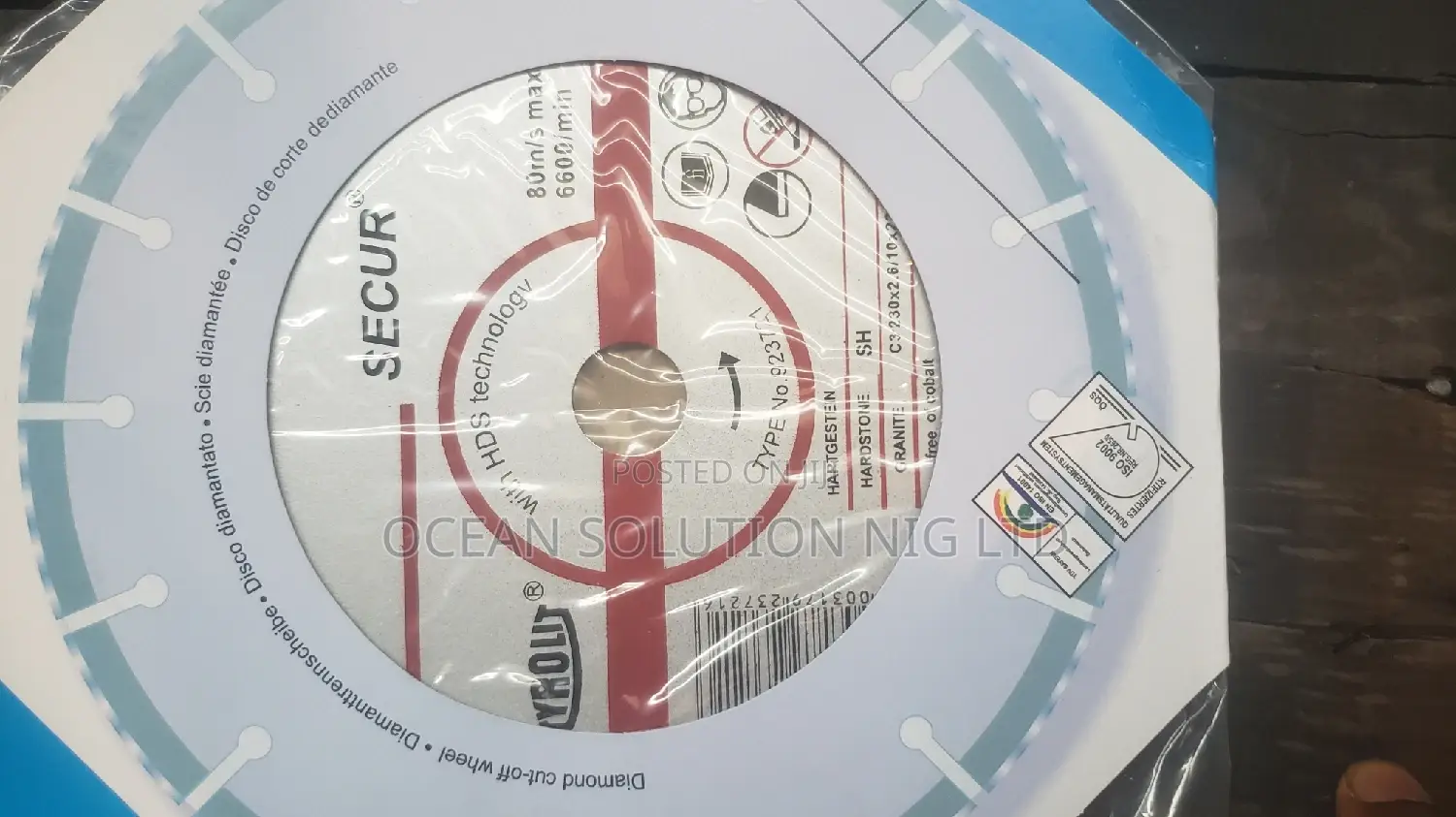 Diamond Cutter 9"(Diamond Blade 9")