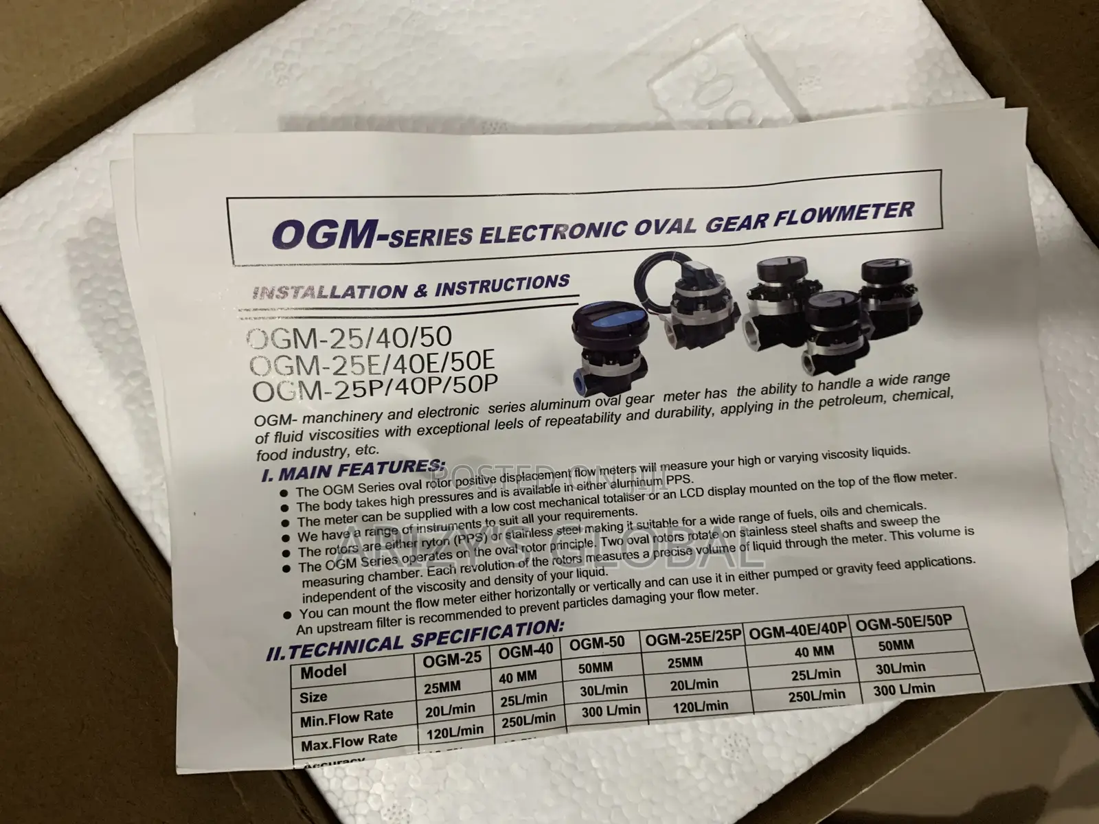 Electronic Flow Meter,2”