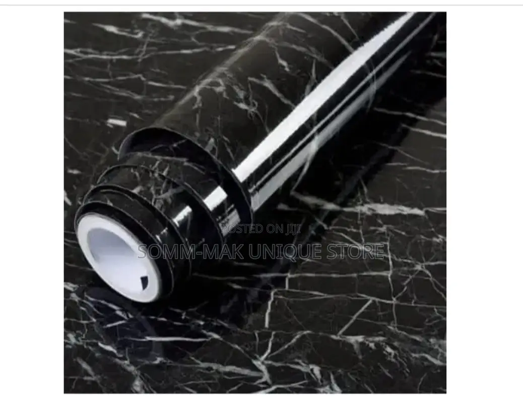 Marble Wall Sticker - Black