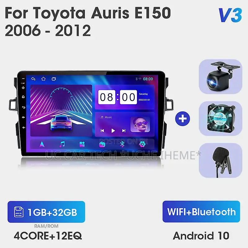 Toyota Auris Car Android GPS Navigation, Android Screen