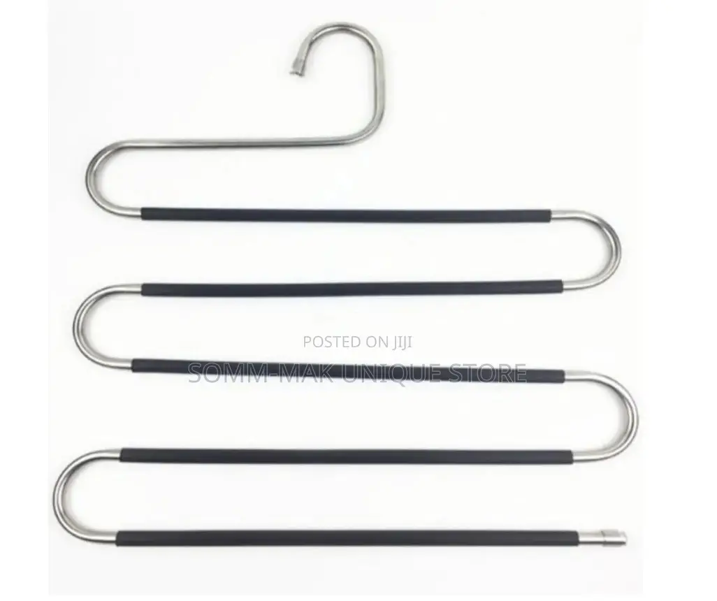 S-Shaped Metal Trouser Hangers -5 Layers