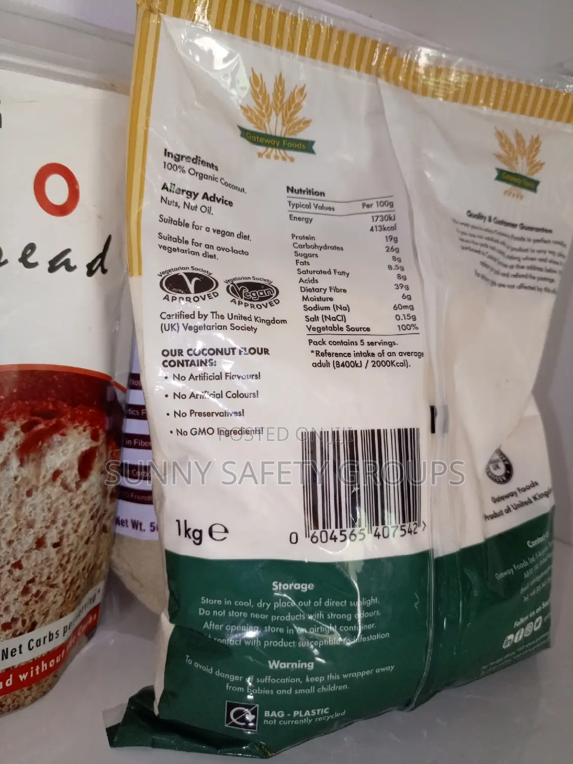 Gateway Organic Coconut Flour, for Keto Diet Food