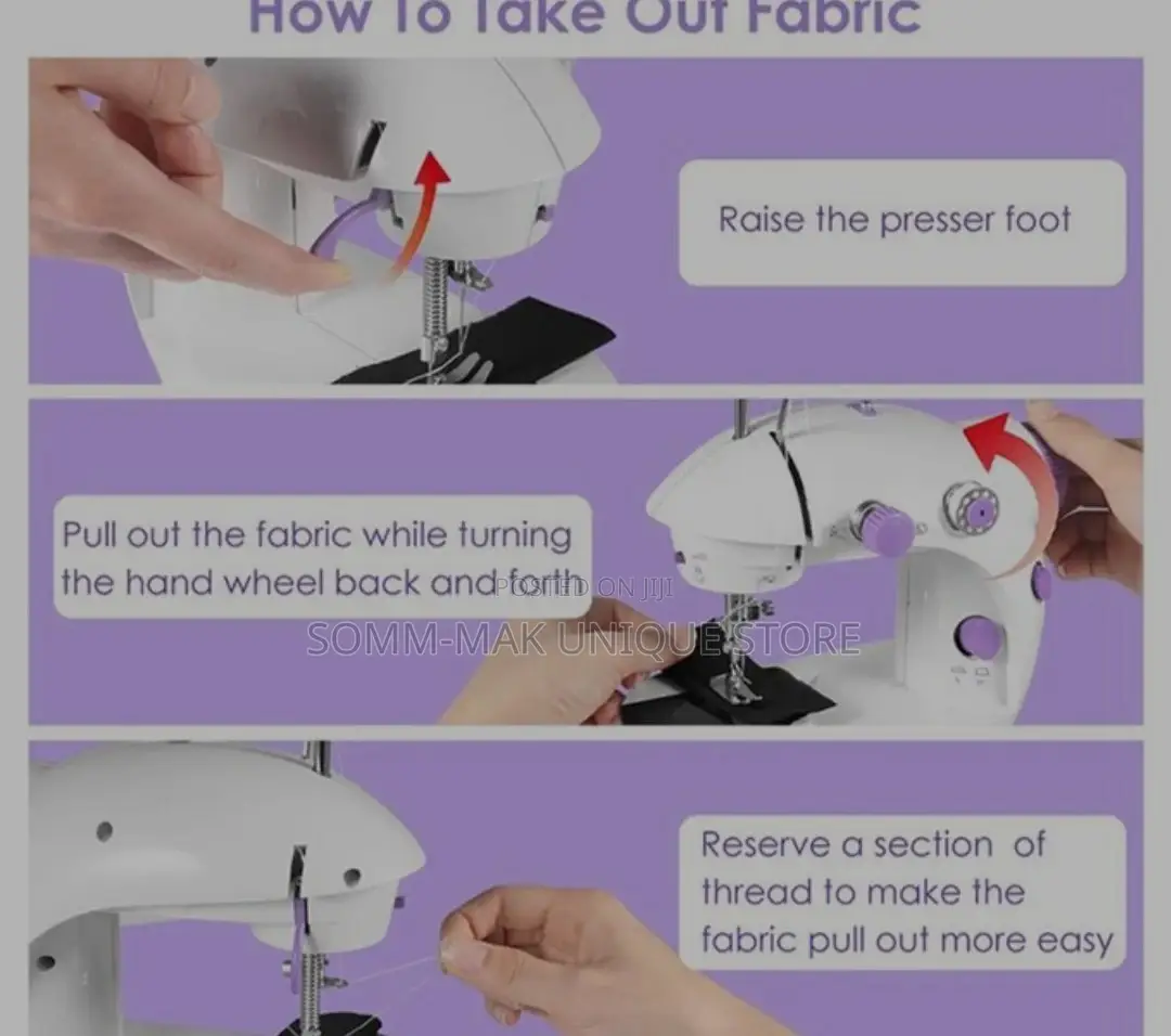 Sewing Machine Mini Portable With Night Light Foot Pedal