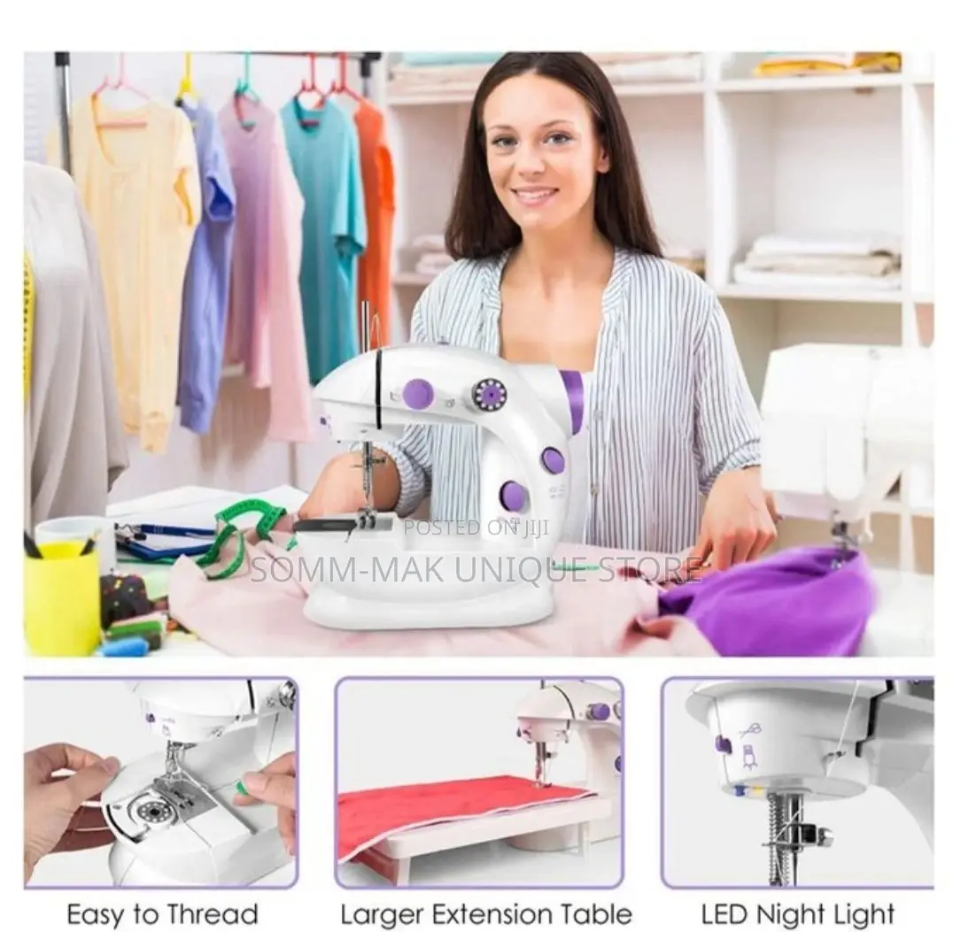 Sewing Machine Mini Portable With Night Light Foot Pedal