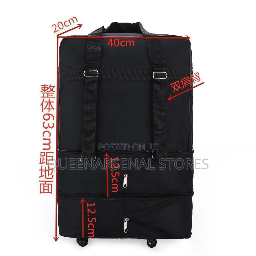Collapsible High Quality Leather Traveling Bag